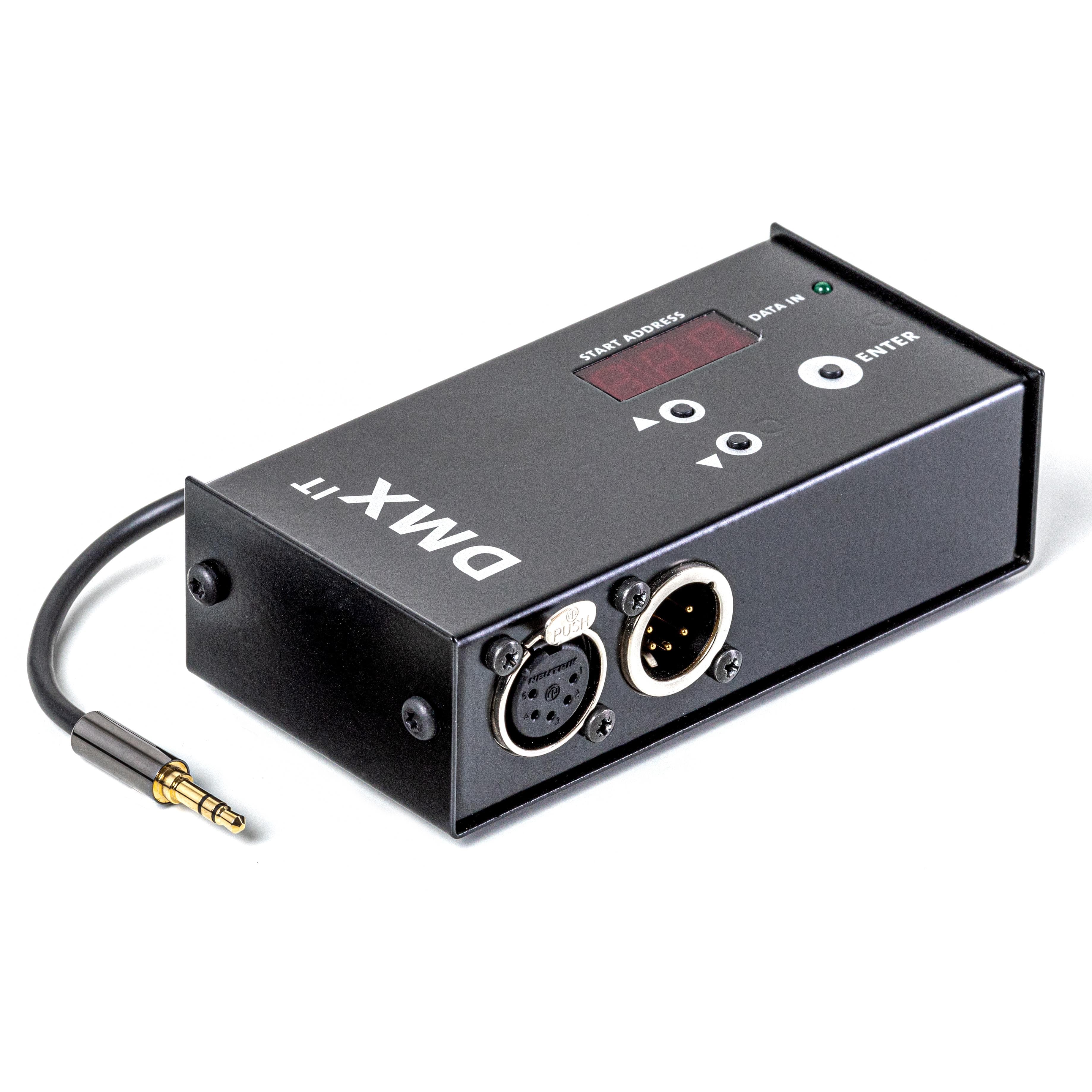 DMX it for control via DMX 512, mini-stereo-jack