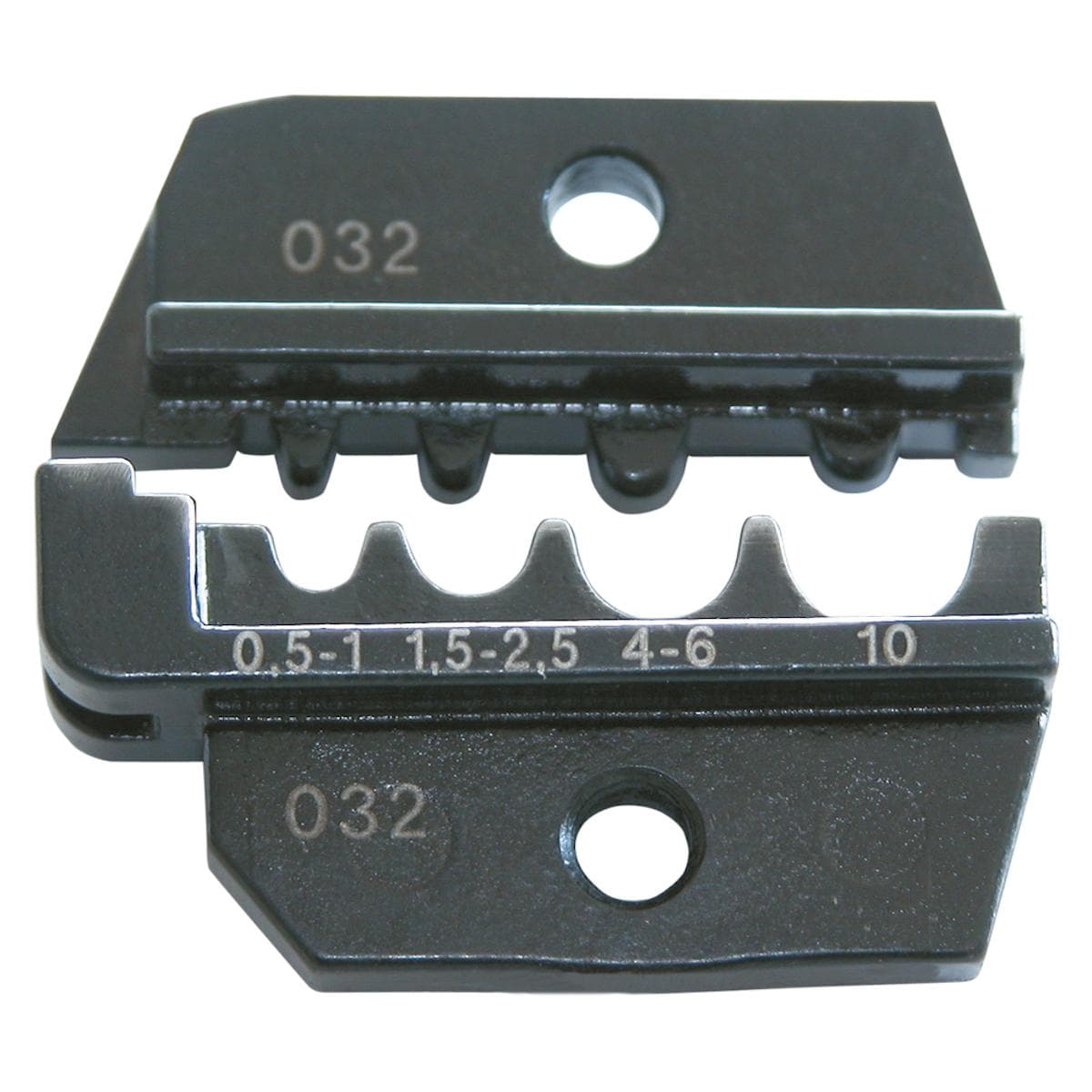 Crimp die for WCZ1200: cable shoes, not isolated, red