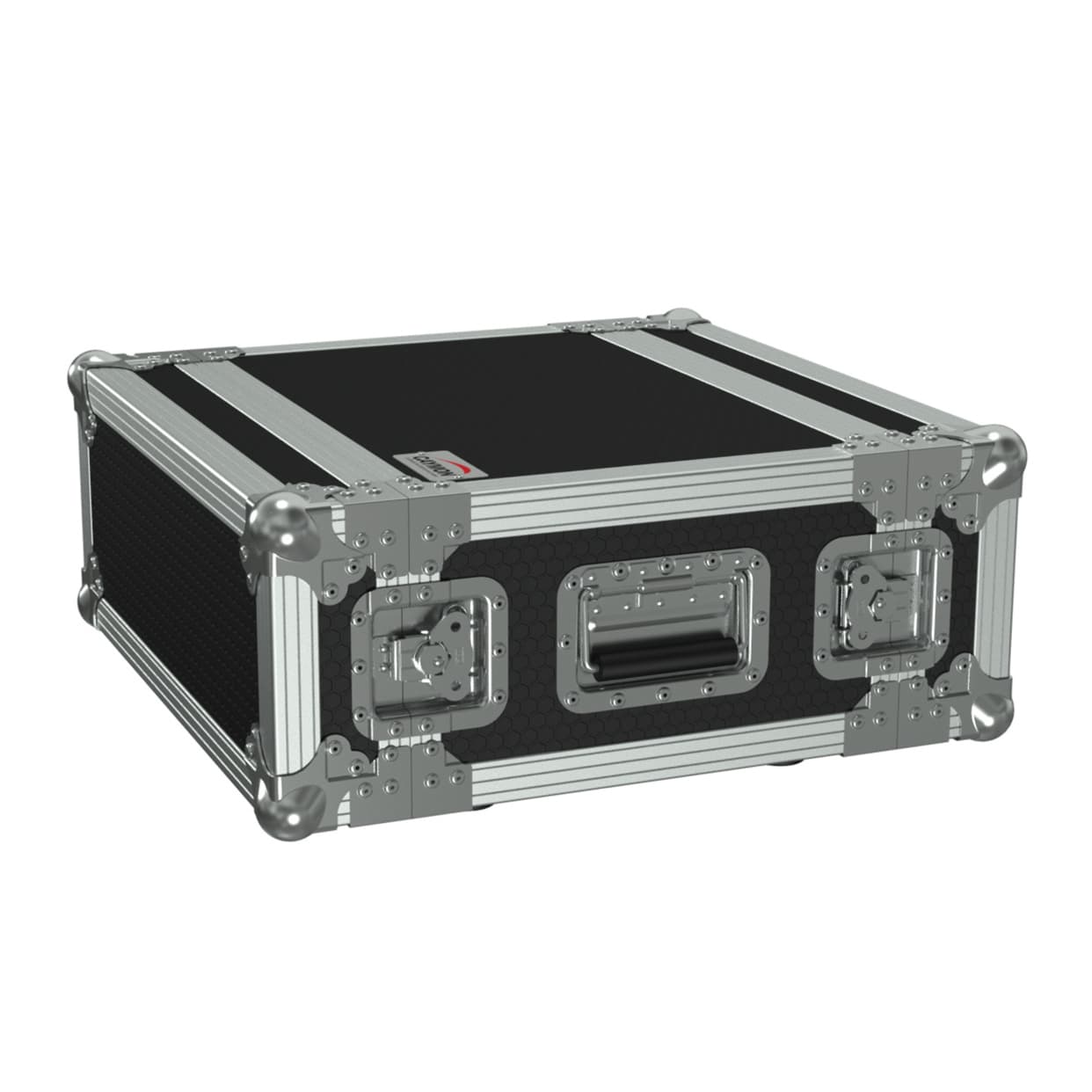 19" flightcase - 4HE - 360mm depth Black version