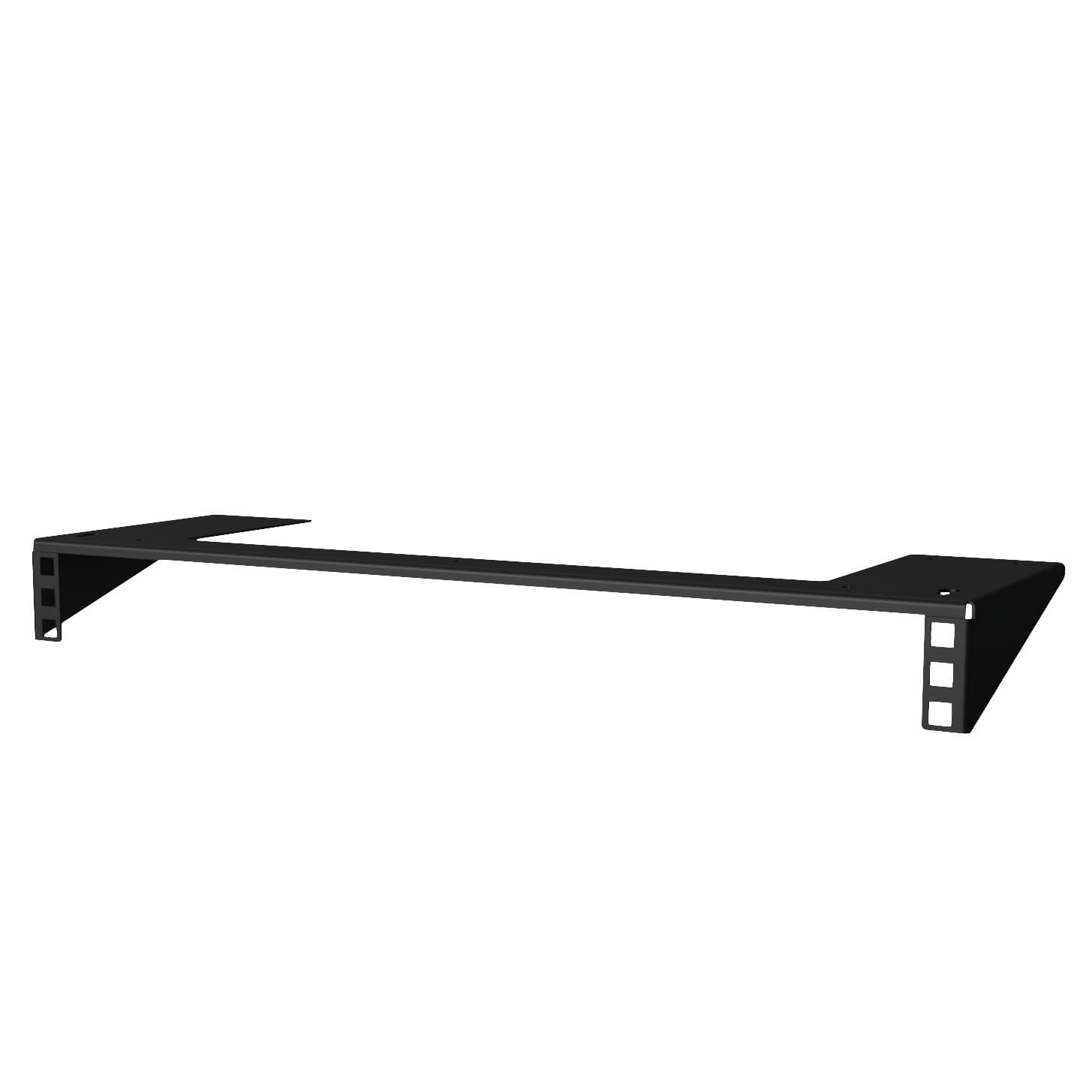 19" under desk mount bracket - 1 unit Black