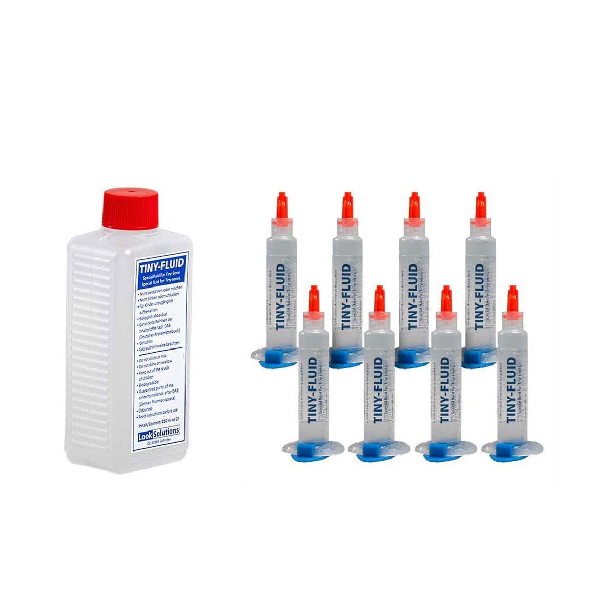 Fluid tank 250 ml Cap45 with lid and connectors