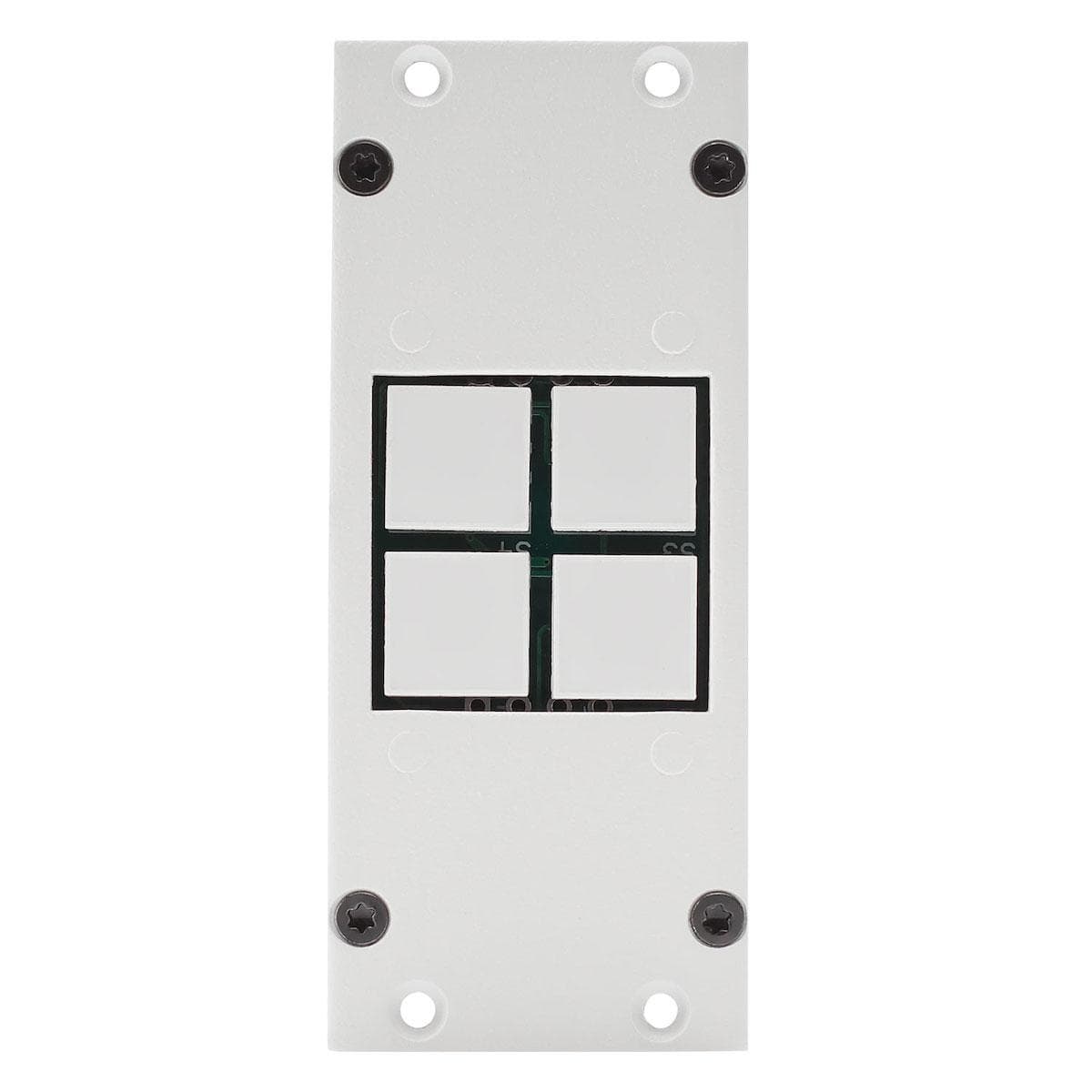 SYSBOXX Button module 4-fold , 2 HE, 1 BE