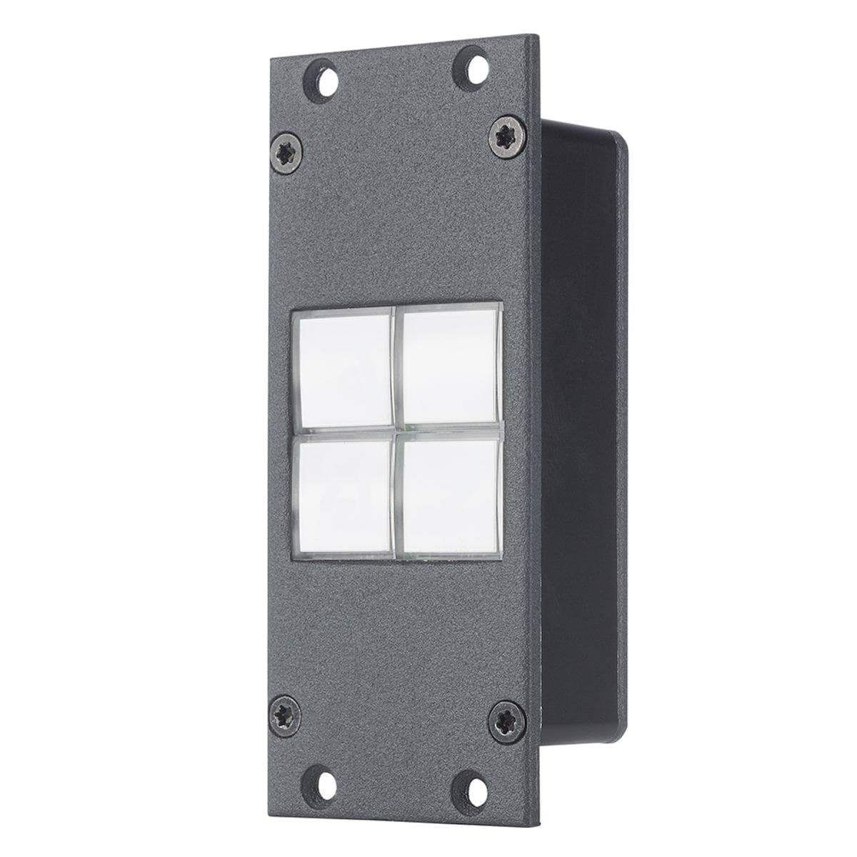 Button module 4-fold , 2 HE, 1 BE