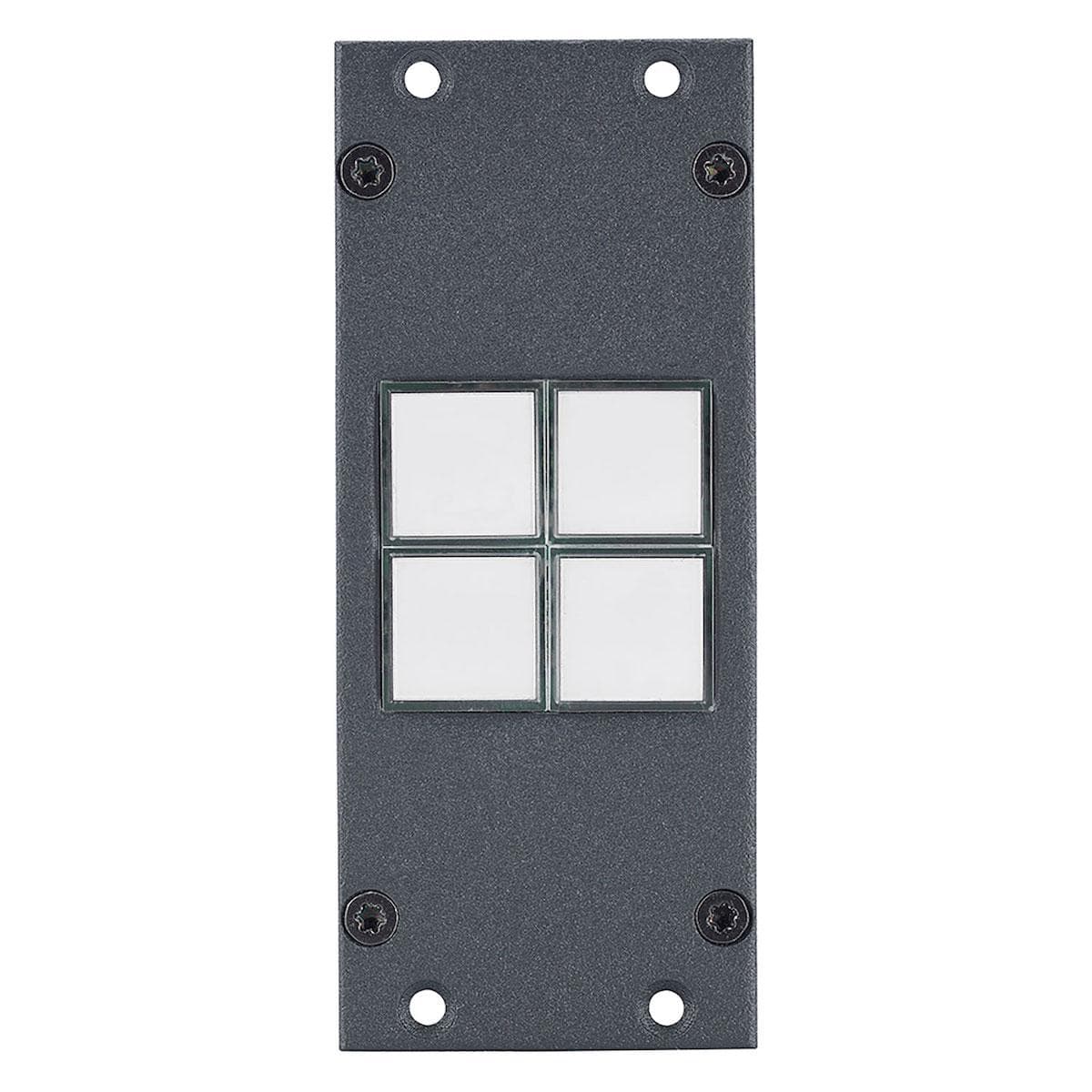 SYSBOXX Button module 4-fold , 2 HE, 1 BE